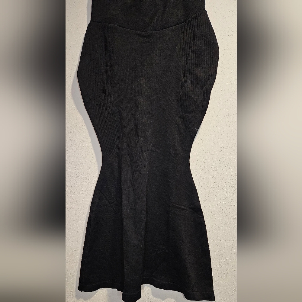 HALARA Black Crossover Tummy Control Mermaid Fit & Fare Bodycon Maxi Skirt NWT